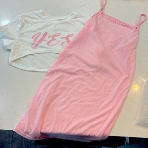 Girls top and over dress sz 11-12Y